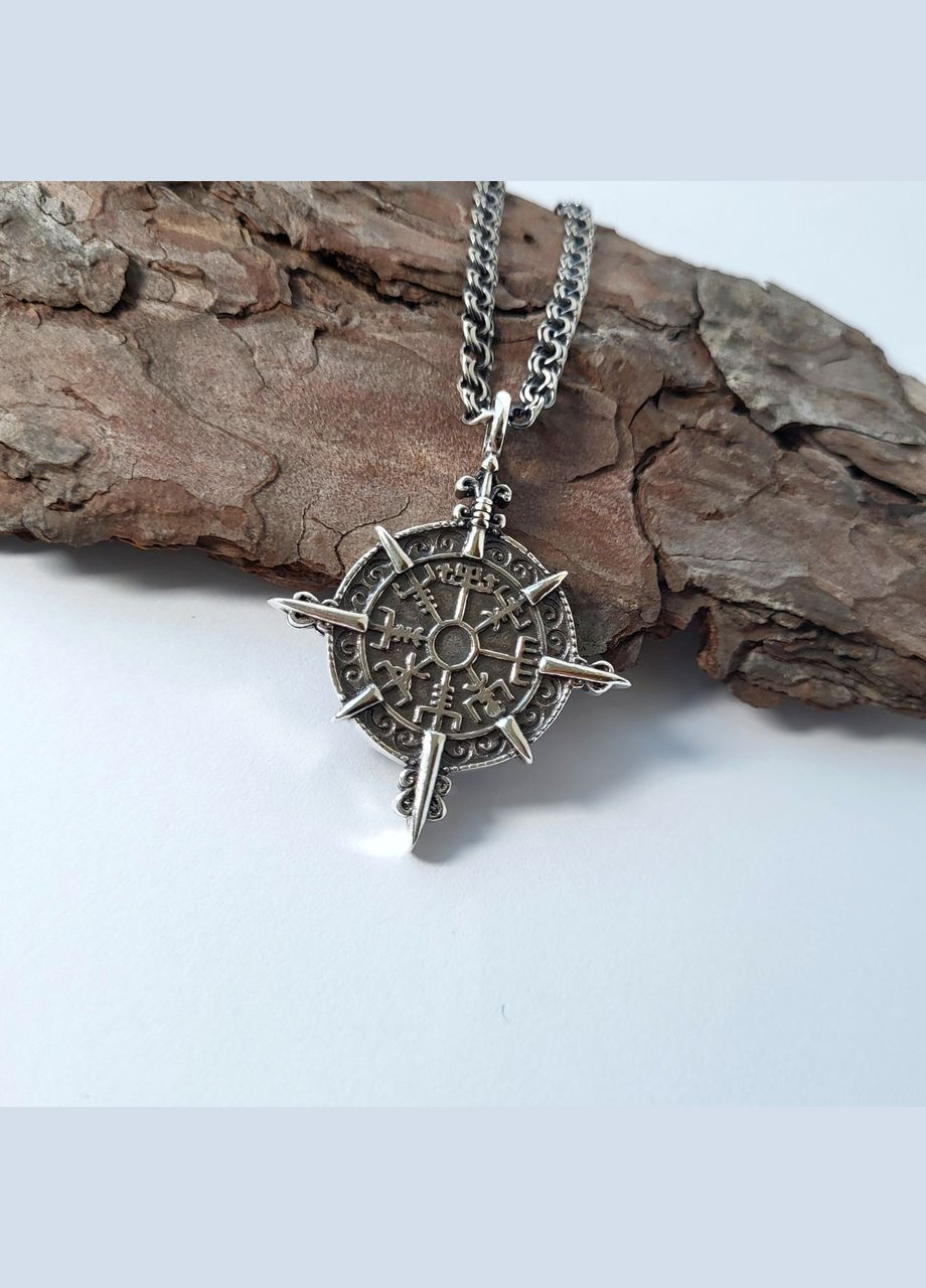 Серебряная подвеска оберег амулет Шолом страху Черненное серебро 925 пробы (АРТ.89058ч) 9.20г No Brand (306742779)