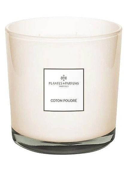 Ароматическая свеча с 3 фитилями Cotton Powder Perfumed Candle * 1100ml (1465665-34922870) Plantes&Parfums (368883164)