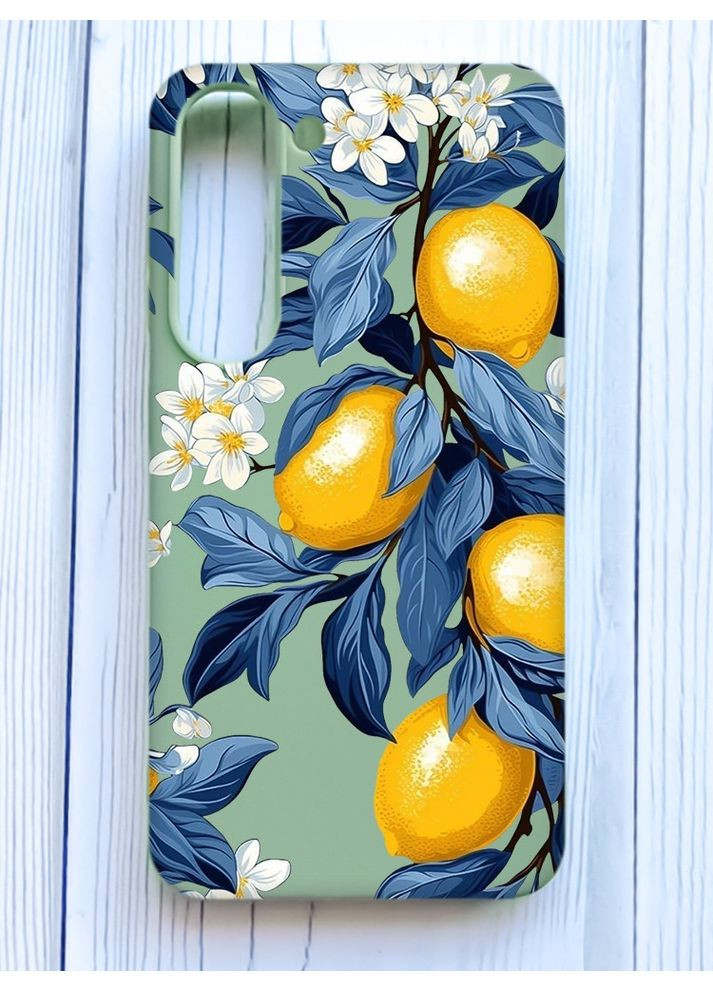Матовий оливковий чохол на Samsung Galaxy S23 Лимонне дерево (принт 417) Creative (361113058)