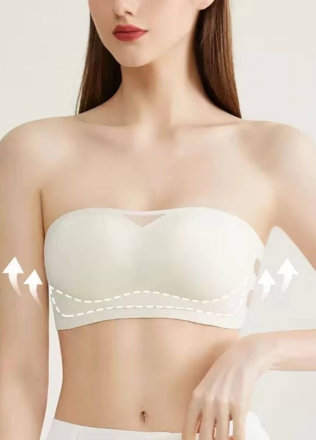 Айворий бралетт жіночий бюстгальтер топ wonderful choice (1483--01) 75 Macarena без кісточок