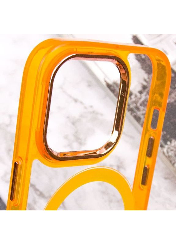 Чохол TPU Iris з MagSafe для Apple iPhone 14 Pro (6.1") Оранжевий Epik (372972213)