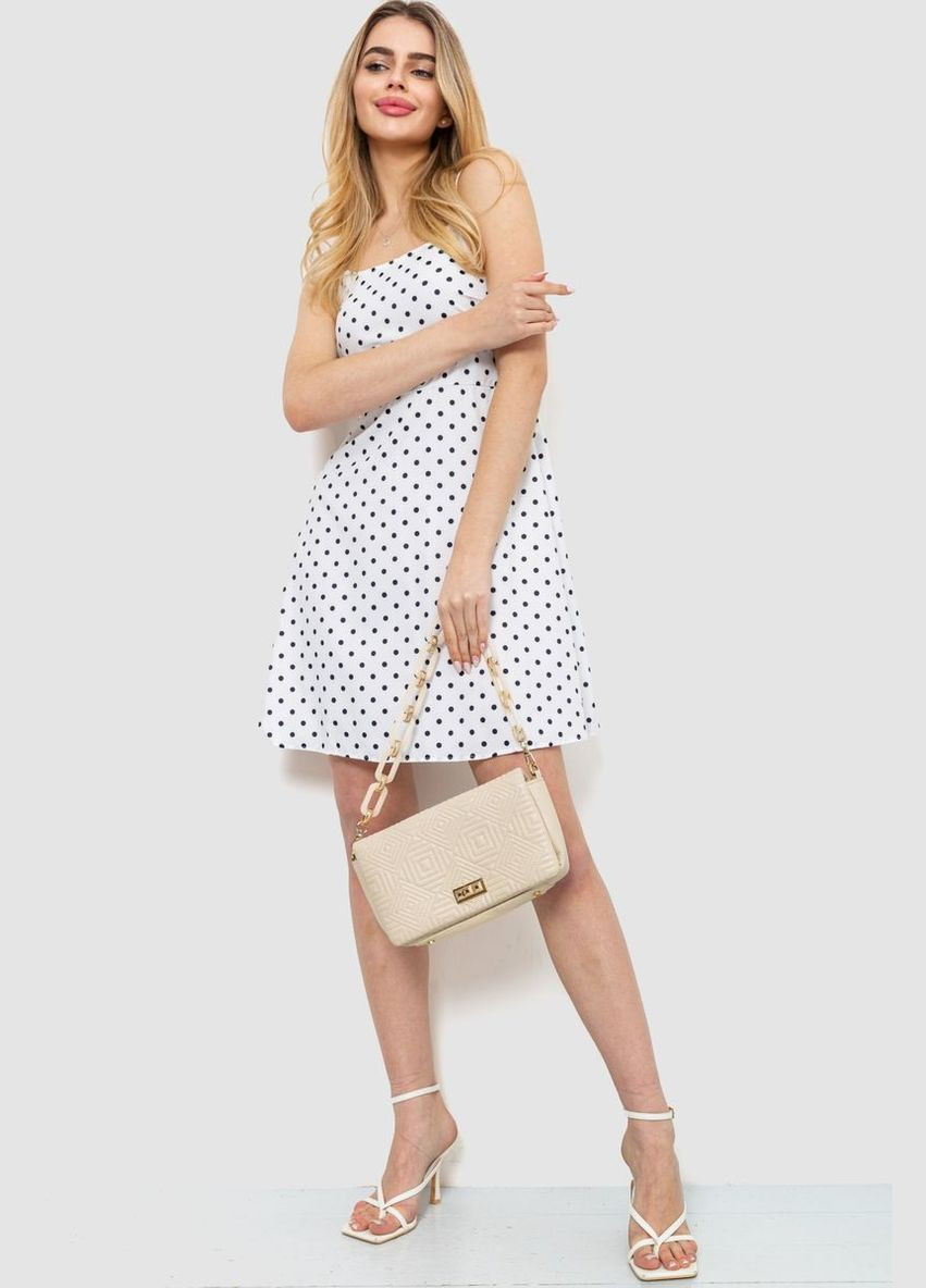 Белое деловое сарафан в горох Ager в горошек