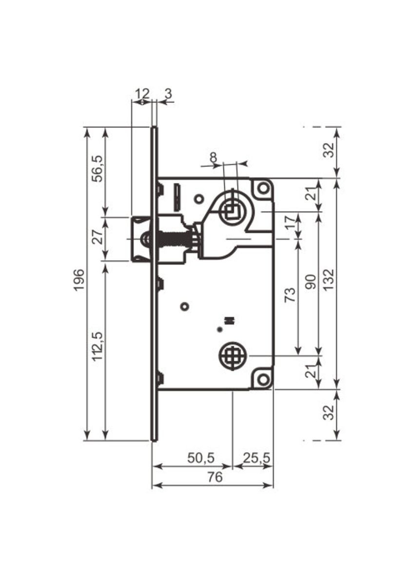 Art. B010135006 Механізм вж сум. нікель AGB (322520355)