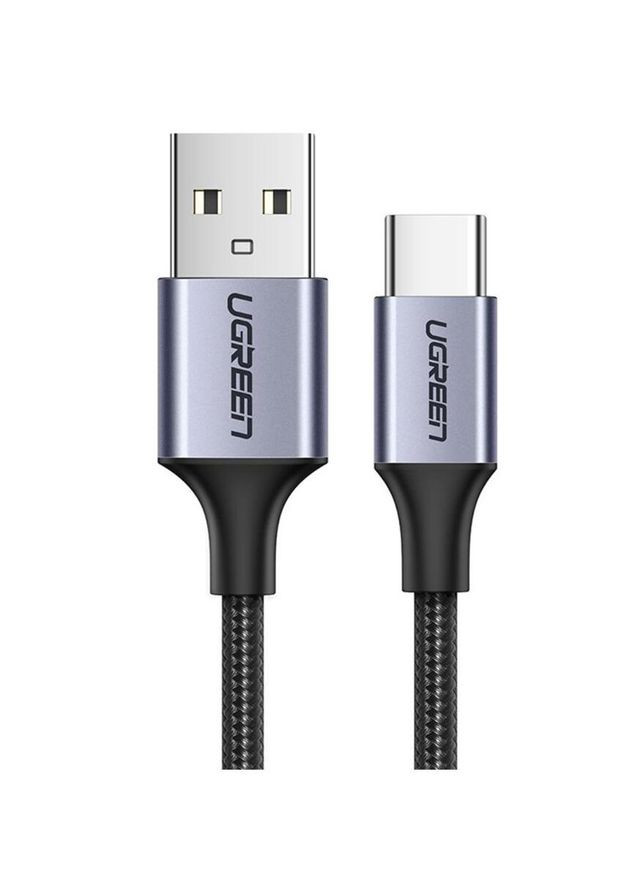 Кабель USB-A 2.0 to USB-C Cable Nickel Plating Aluminum Braid 1m (Black) (UGR-60126) (UGR-60126) Ugreen US288 (369609604)