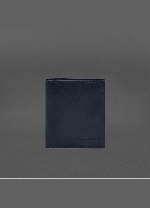 Кожаный портмоне на кнопке Brut синий краст (A-028481) BlankNote (328444724)