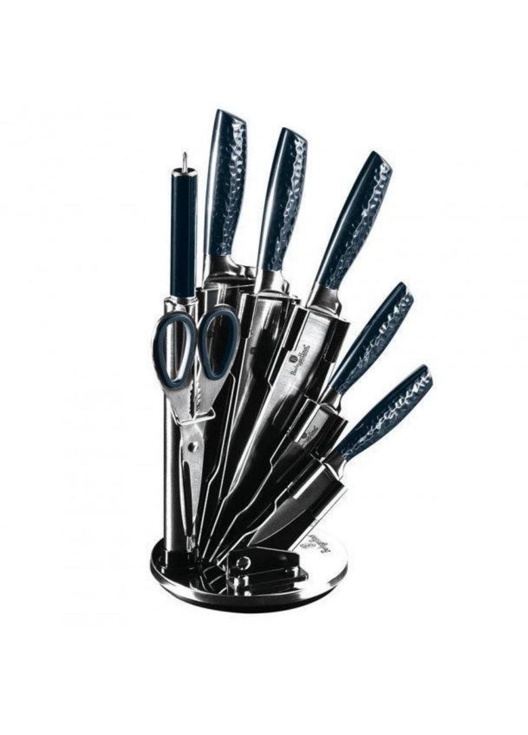 Набір ножів на підставці 8 предметів Metallic Line Aquamarine Edition BH2460 Berlinger Haus комбінований,