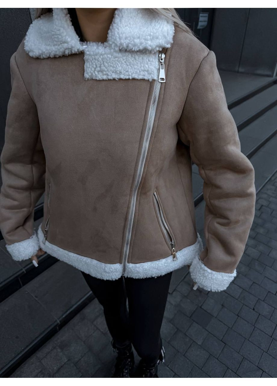 Жіноча дублянка-косуха з еко-замші Vakko (362387729)