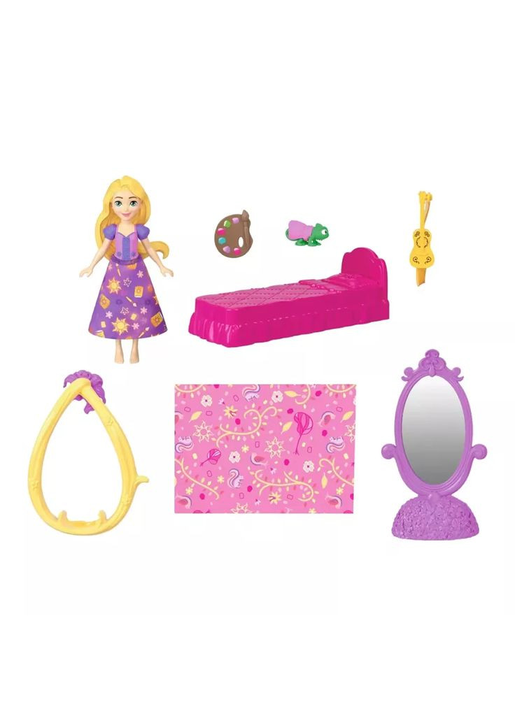 Игровой набор с мини-куклой Princess Башня Рапунцель (JDP61) Disney (362538592)