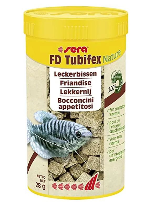 Корм для риб Nature FD Tubifex у гранулах 28 г 13406 Sera (278369076)
