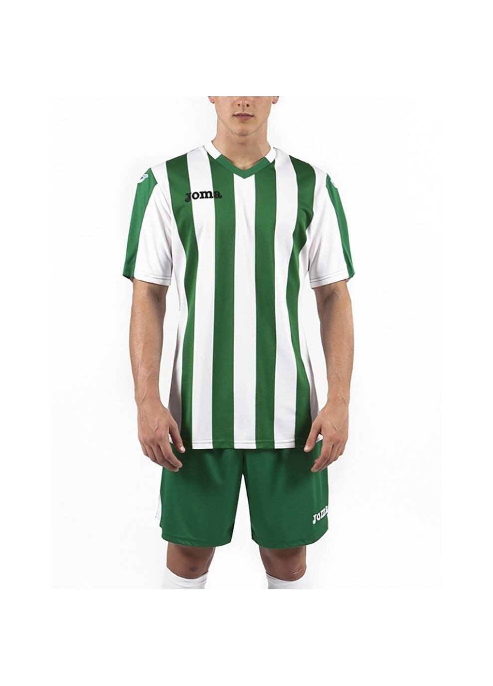 Зеленая демисезонная футболка copa зеленый,белый Joma