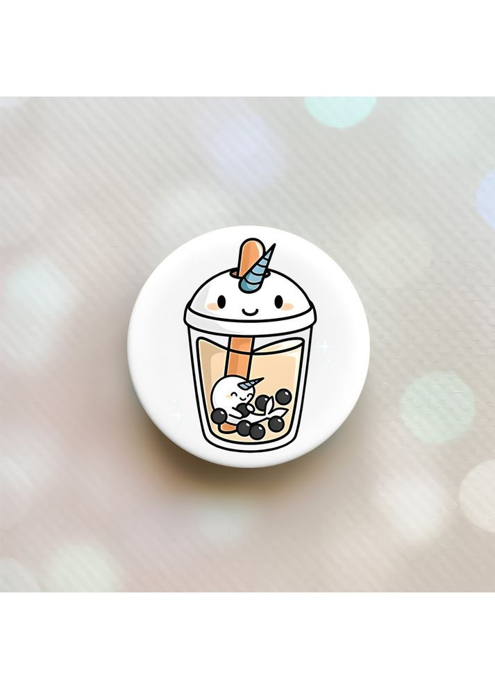 Тримач для смартфона / планшета попсокет Popsocket Білий:: Коктейль Єдиноріг (принт 96) Creative (360706360)