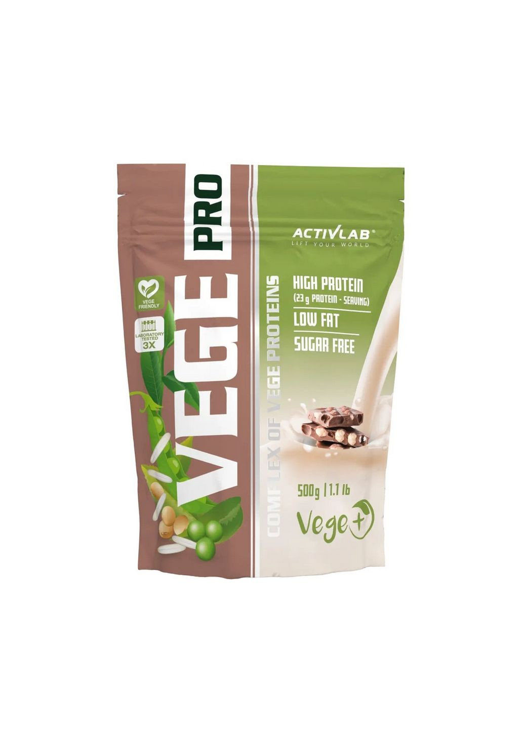 Протеїн Vege Pro, 500 грам Шоколад-горіх ActivLab (293481502)