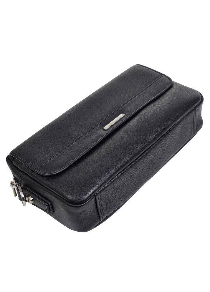 Чоловічі шкіряні барсетки-клатчі Італія Newcontatto 9378 nero Tony Perotti (303831051)