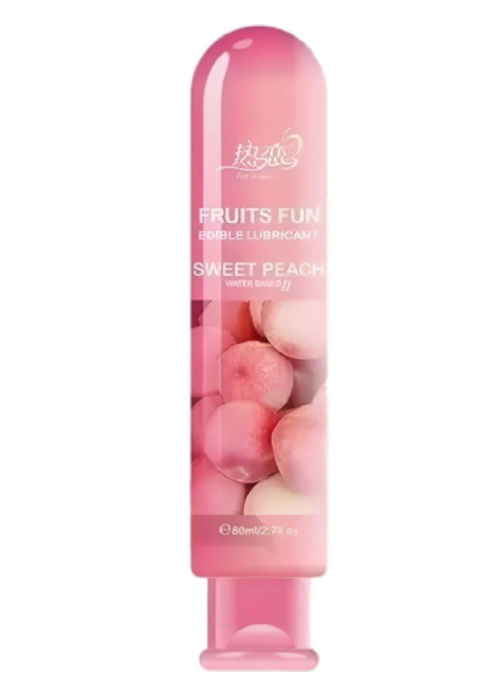 Большая съедобная интимная прозрачная смазка лубрикант интимной близости для секса на водной основе 80 мл (481802-Prob) Персик Unbranded (366523684)