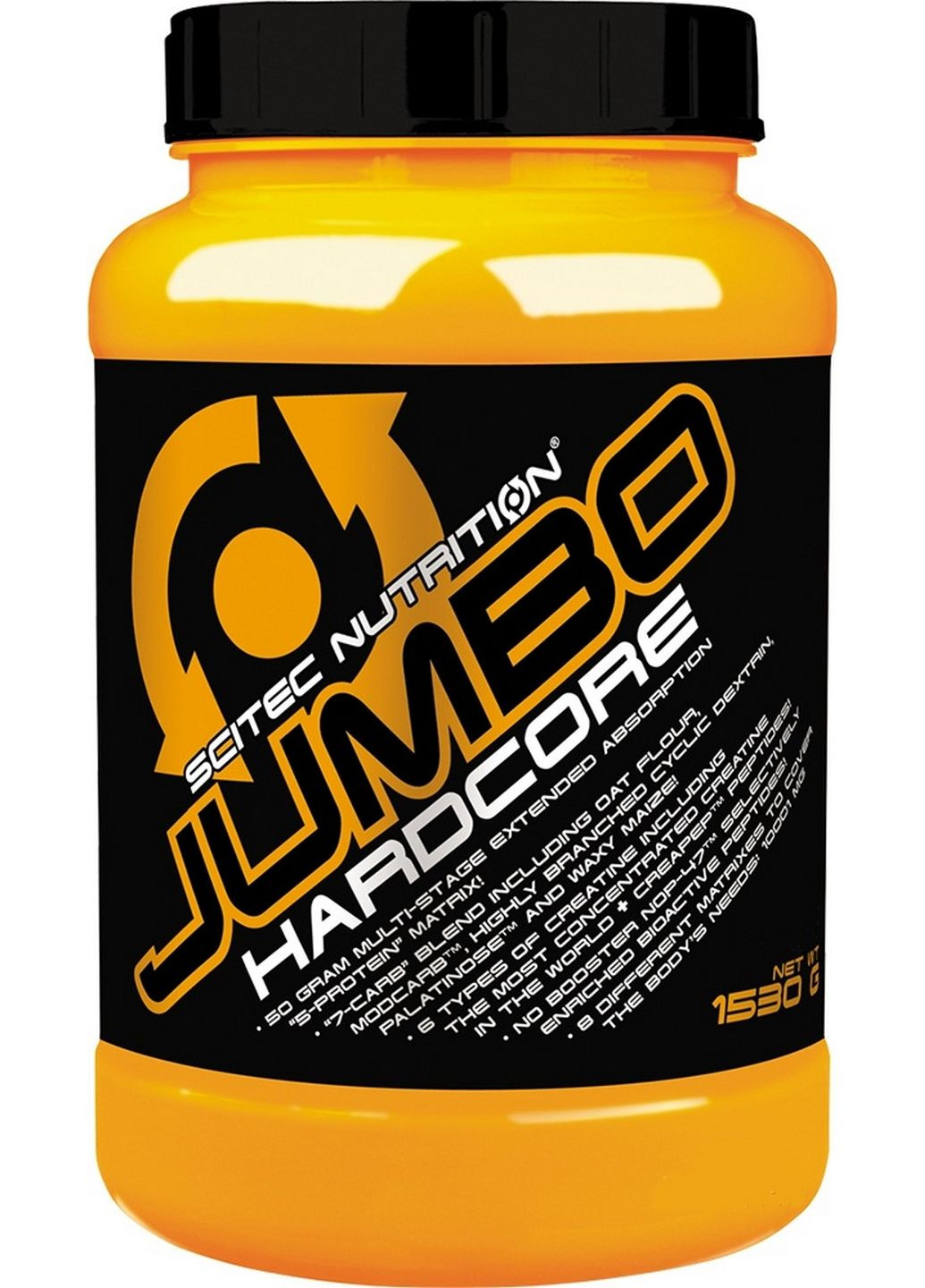 Гейнер Jumbo Hardcore, 1.53 кг Белый шоколад Scitec Nutrition (293342145)