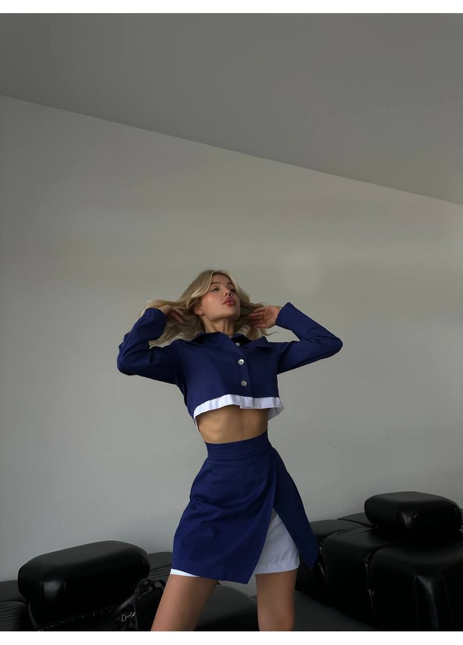 Женский джинсовый костюм No Brand Р1557-309/2 (369788612)