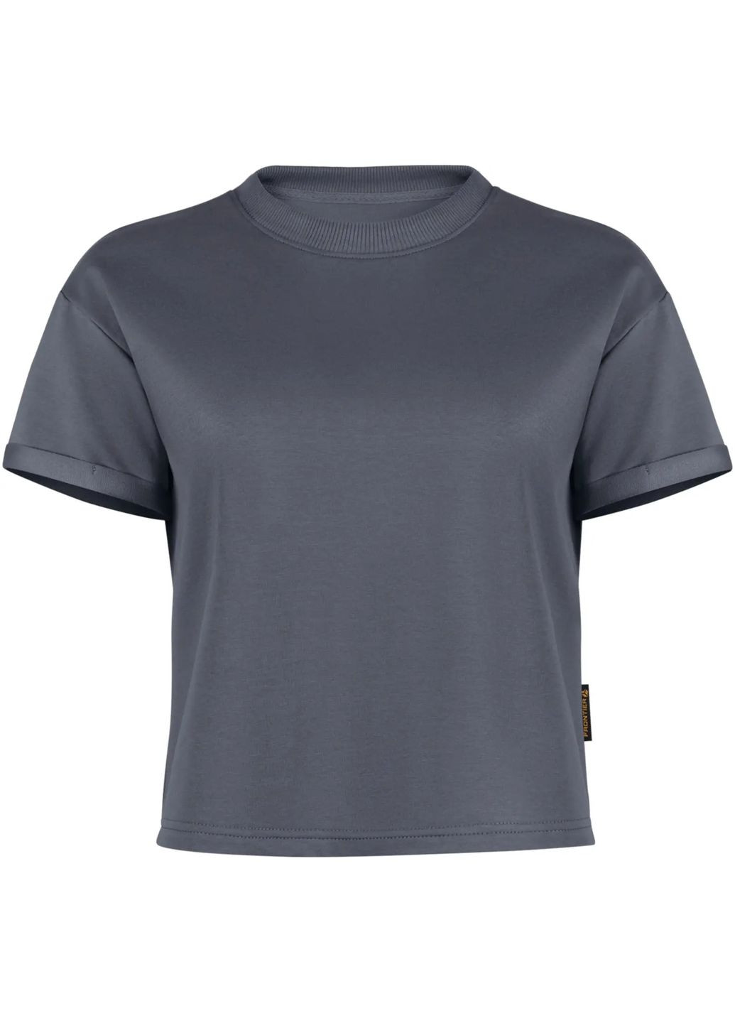 Комбинированная футболка frontier chloe женская темно-серый No Brand