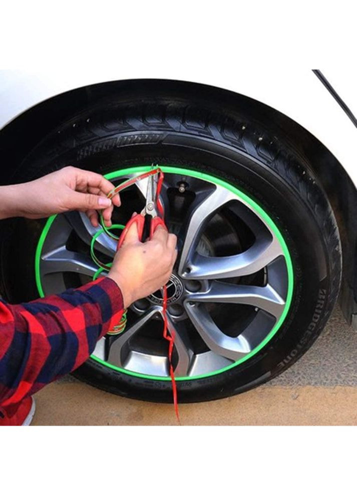 Захисна стрічка - молдинг на литі диски Wheel / Зелена / 7,6 м PRO (369165391)