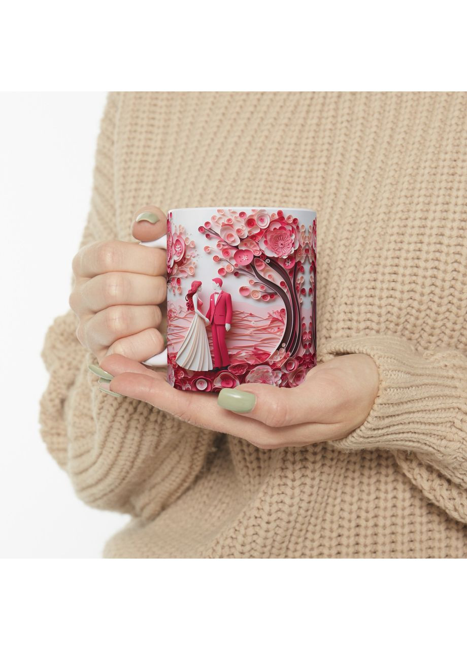 Керамічна чашка з дизайном "Пара закоханих"-2 No Brand (368671298)