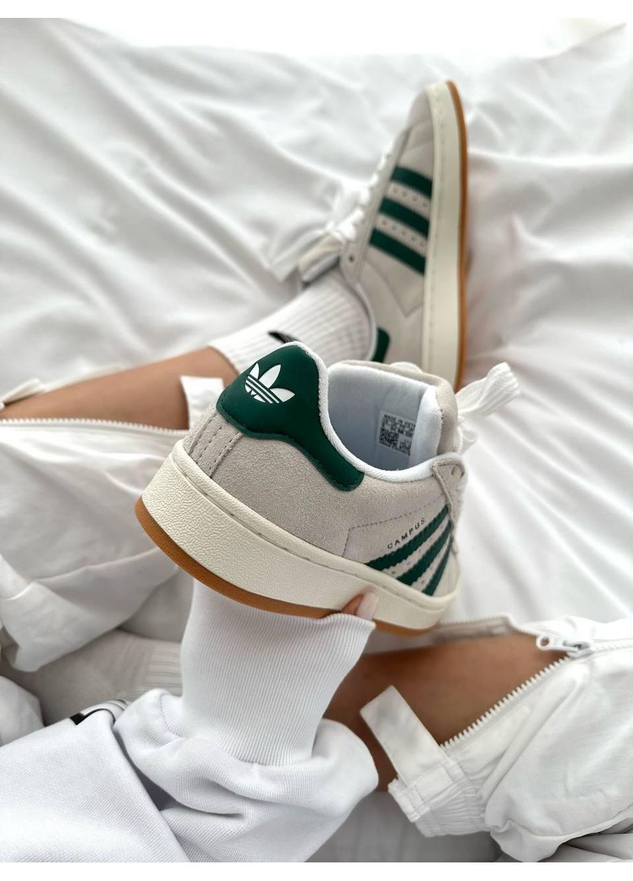 КРОССОВКИ ЖЕНСКИЕ ADIDAS CAMPUS 00S CRYSTAL DARK GREEN АДИДАС КАМПУС No Brand серые демисезоны (367173843)