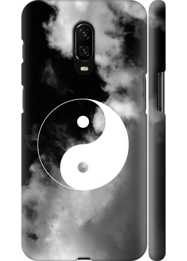 3D пластиковый матовый чехол 'Инь и Янь' для Endorphone OnePlus 6T (365818676)
