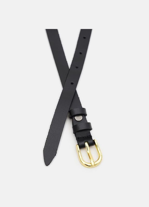 Жіночий ремінь шкіряний 110v1genw43 Чорний Borsa Leather (302972681)