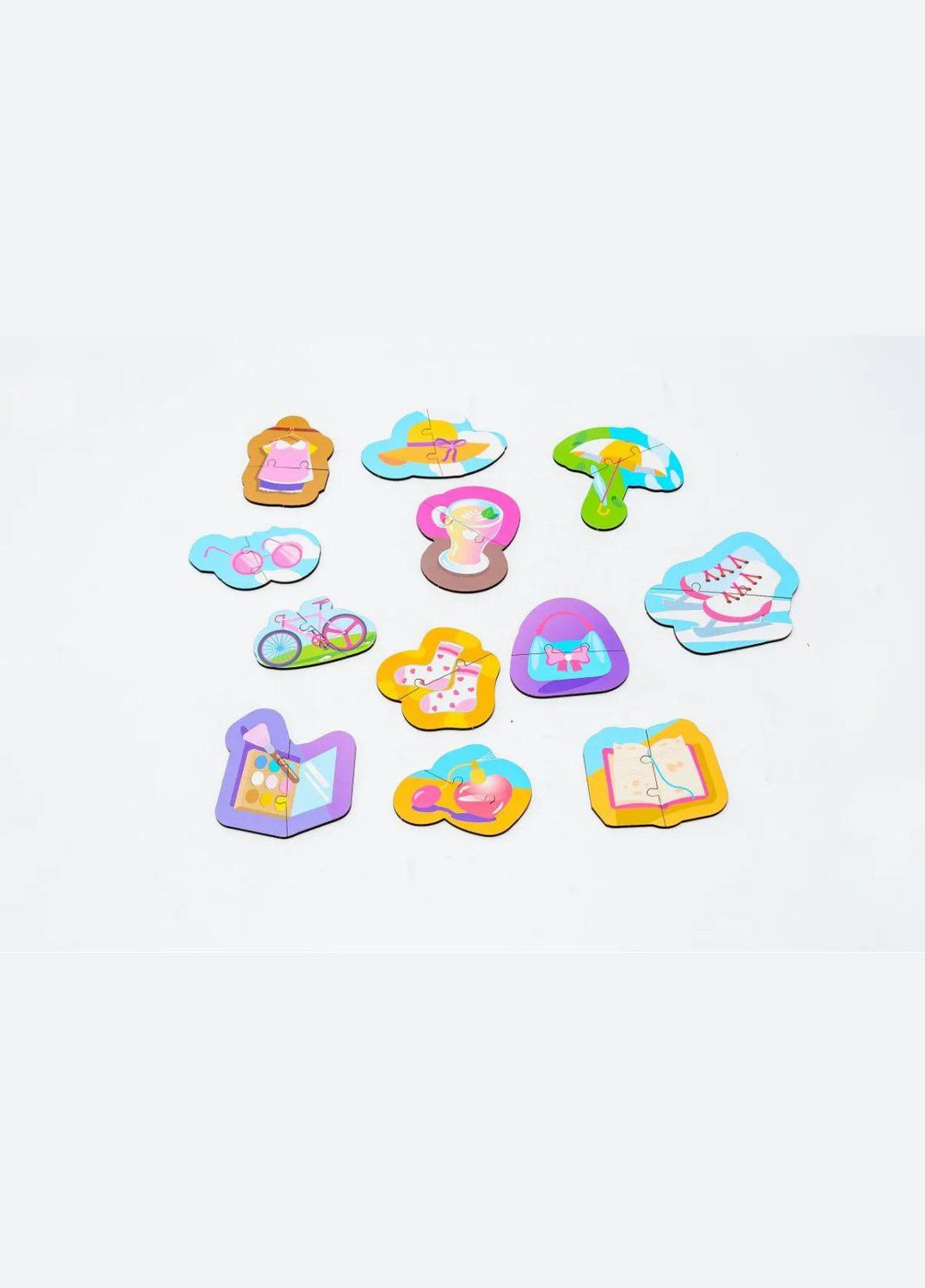 Дерев'яний магнітний пазл "Предмети" 22931 PuzzleOK (329894745)