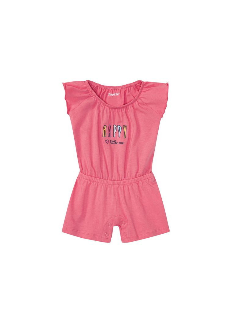 Комбінезон бавовняний на кнопках для дівчинки LIDL 370940 малиновий Lupilu (336330551)