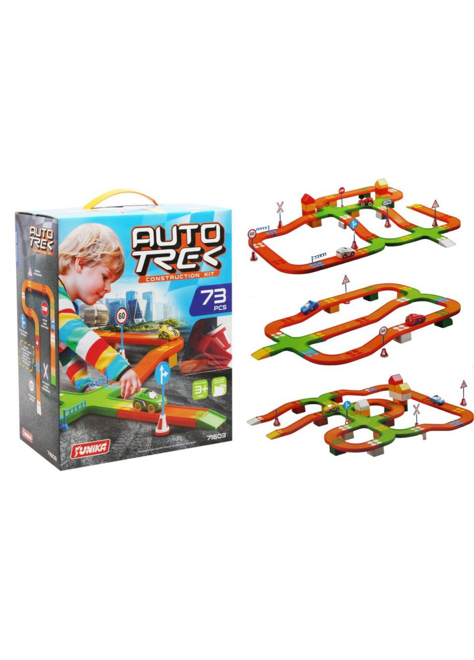 Конструктор дитячий Автотрек 71603, 73 деталі Юніка (306435916)