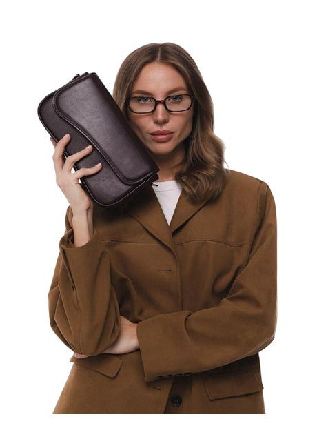 Сумка клатч через плече жіноча шкіряна сумочка для телефону середня Бордовий 35630 The Wings (336889540)