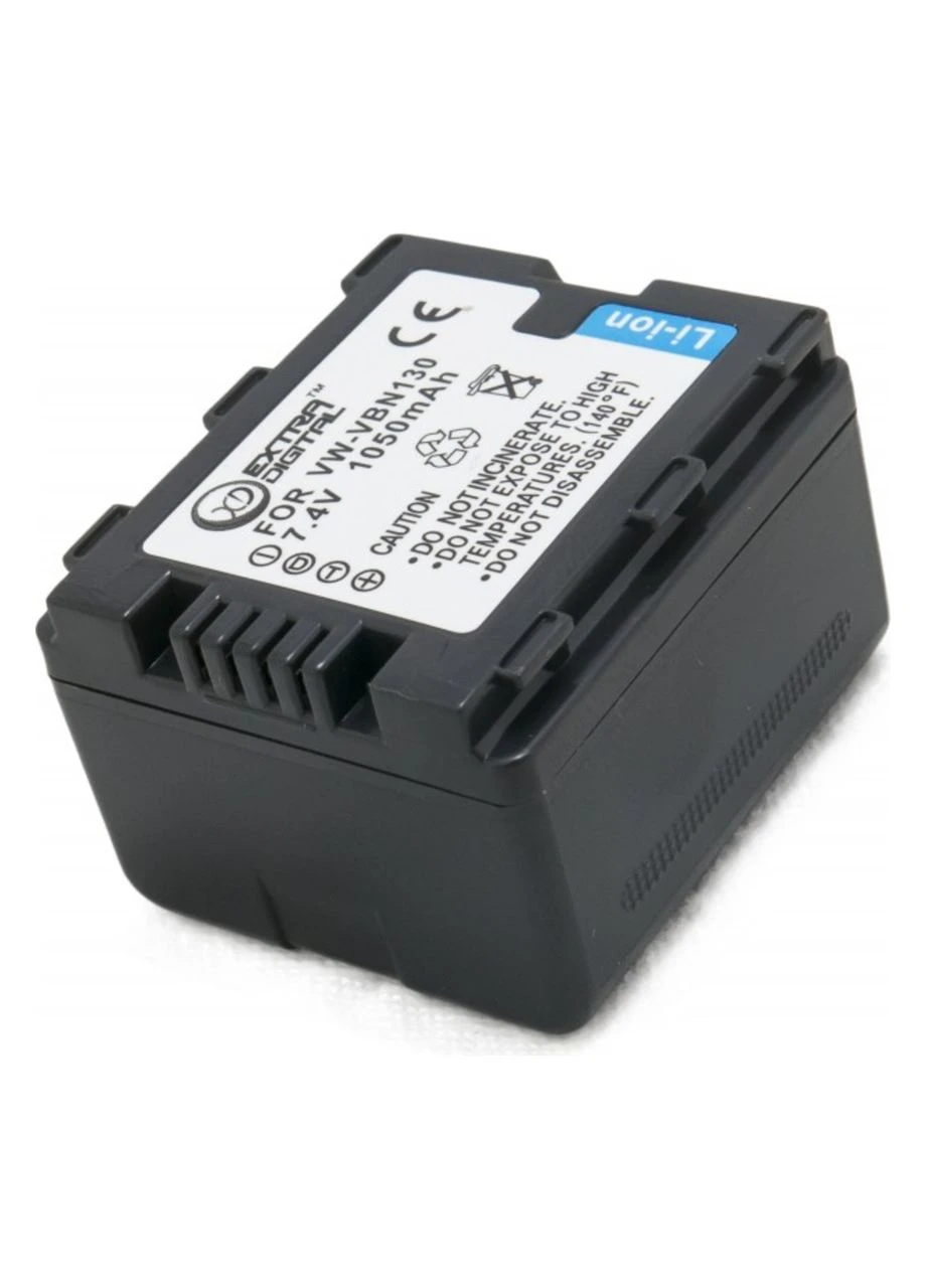Акумулятор, батарея для Panasonic VW-VBN130, Li-ion, 1050 mAh | EXTRADIGITAL (392734042)