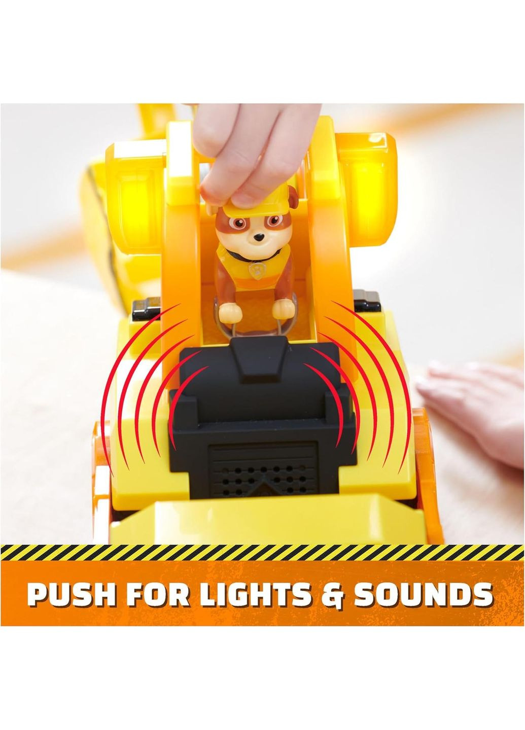 Щенячий патруль Кремез и команда Бульдозер и фигурка Кремеза Делюкс Paw Patrol Rubble & Crew Rubble’s Bulldozer Spin Master (365251666)