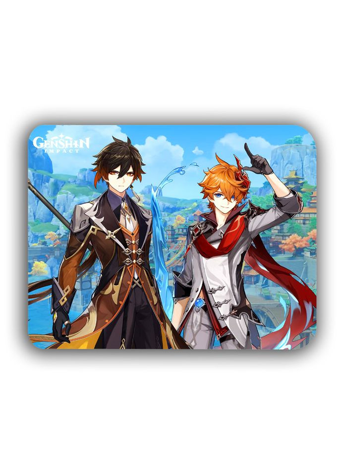 Килимок комп'ютерний Чжун Лі Тарталья Геншин імпакт Genshin Impact 18х22 см (k147) No Brand (327007274)