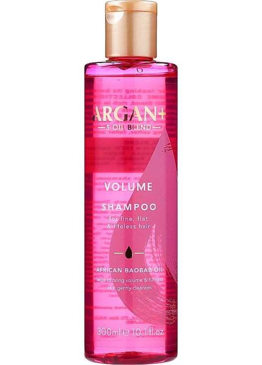 Шампунь для объема тонких и ослабленных волос Volume Shampoo African Baobab Oil 300ml (1067804-4606805) Argan+ (368621590)