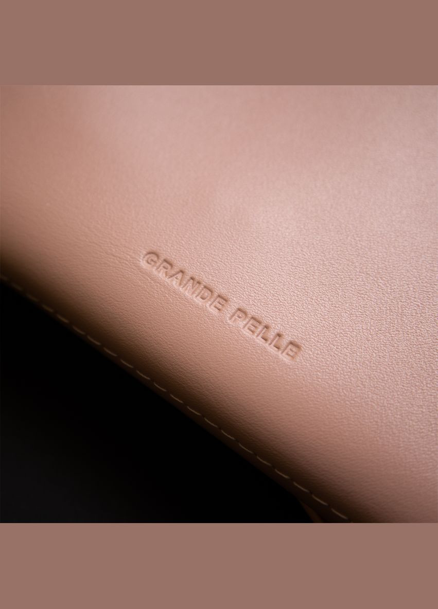 Жіночий гаманець з натуральної шкіри з монетницею 11360 Рожевий Grande Pelle (306882312)