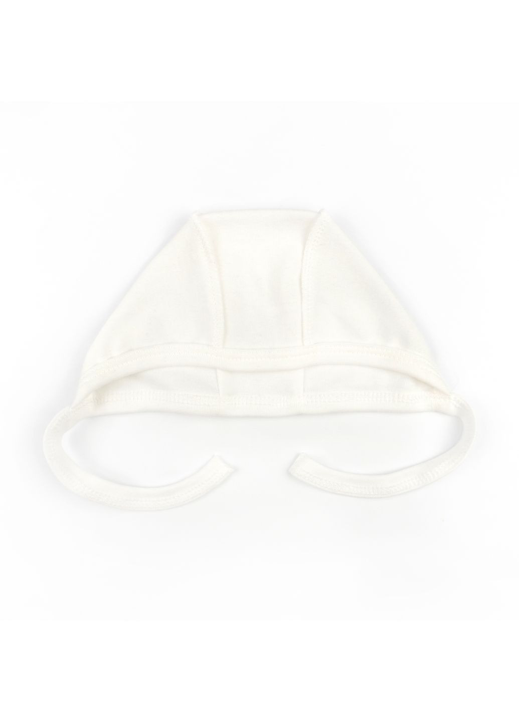 Шапочка для немовлят на завʼязках Pure Молочний 38 dexter's (370372703)
