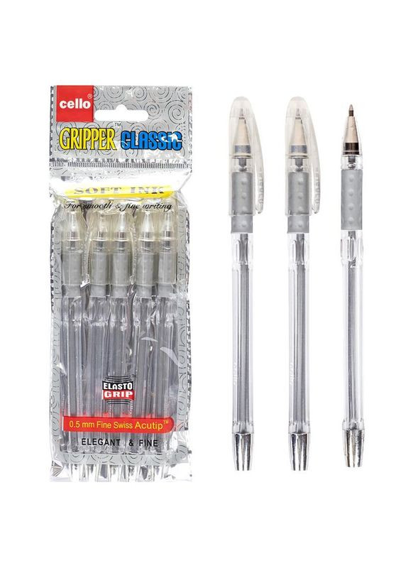 Ручка масляна 937 Classic срібло синя Cello (329445528)