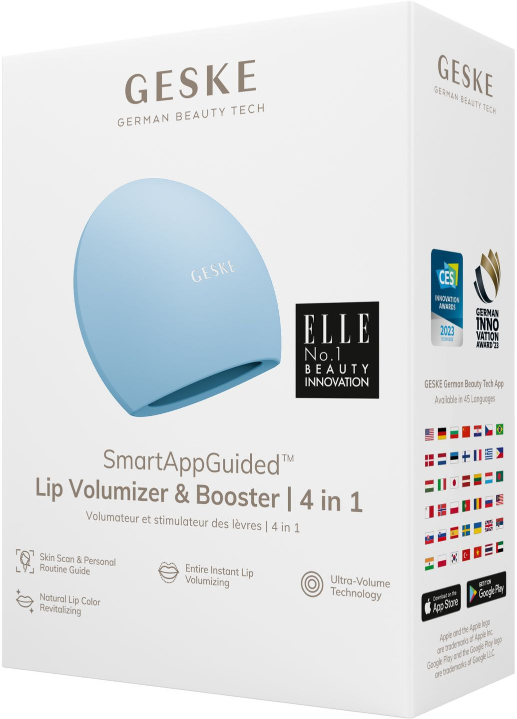 Пристрій для збільшення обʼєму губ Lip Volumizer&Booster 4в1 Big aquamarine GESKE (341526255)