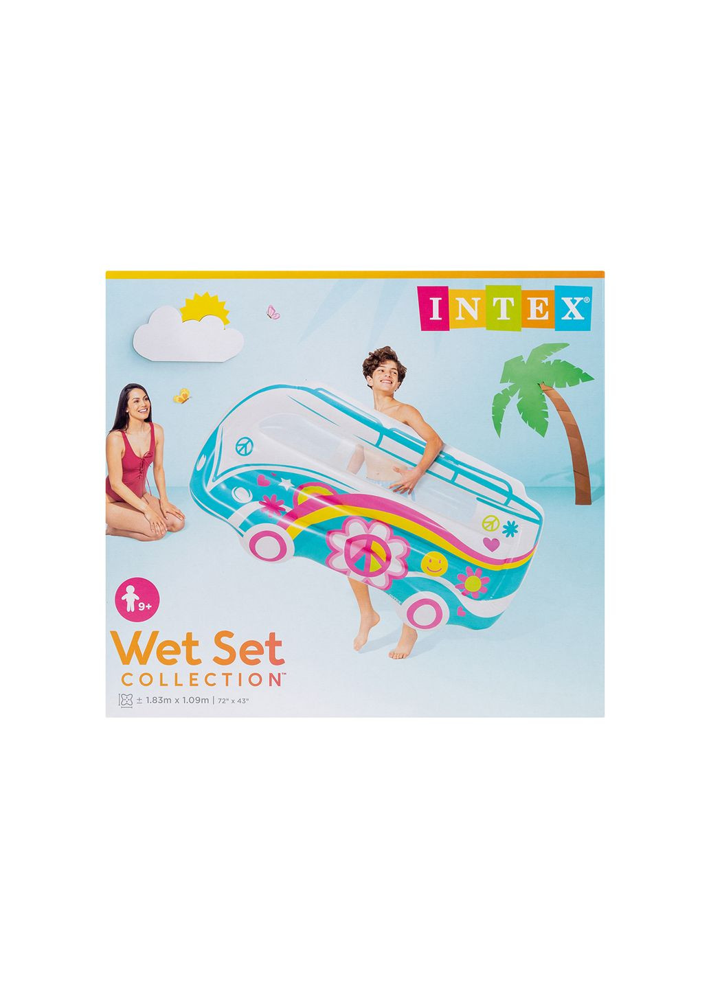 Детский надувной матрас цвет разноцветный CB-00248959 Intex (319322164)