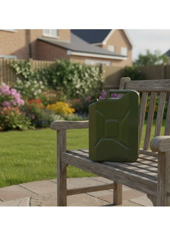 Вертикальная стальная канистра для хранения и транспортировки топлива 20 л (2104618811) Lavita (370605112)