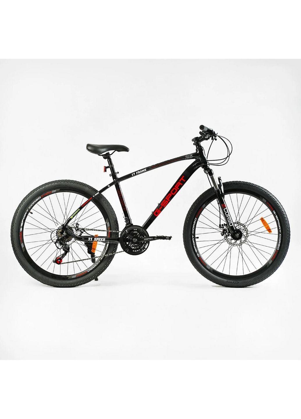 Велосипед спортивний G-SPORT, 21 швидкість, алюмінієва рама, обладнання Shimano Corso (288188590)