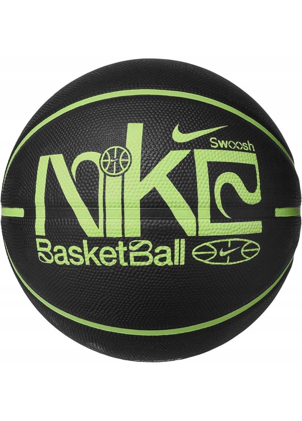 Мяч баскетбольный EVERYDAY PLAYGROUND 8P GRAPHIC DEFLATED BLACK/LIME BLAST/LIME BLAST size 5 Nike (333961382)