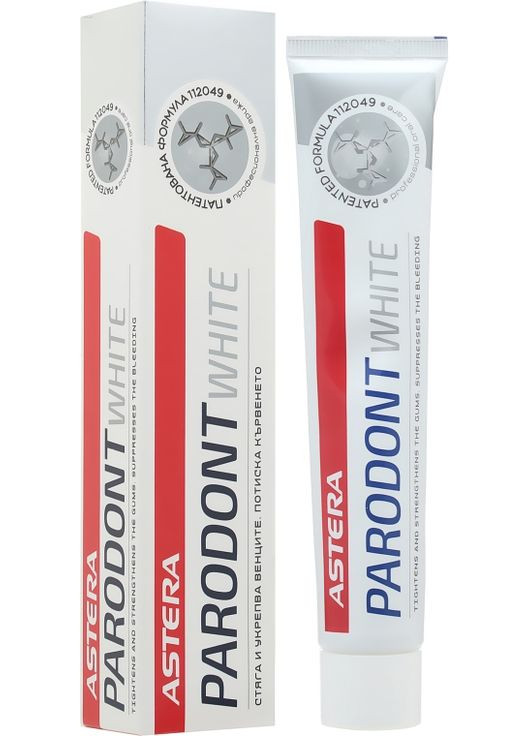 Отбеливающая зубная паста от пародонтоза Parodont White Toothpaste 75ml (486699-92276) Astera (368610881)