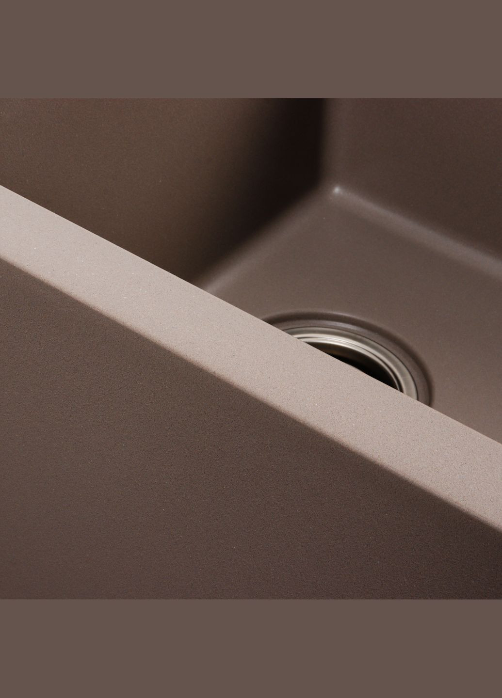 Гранітна мийка для кухні 7850 HARMONY матова Дюна Platinum (277697078)