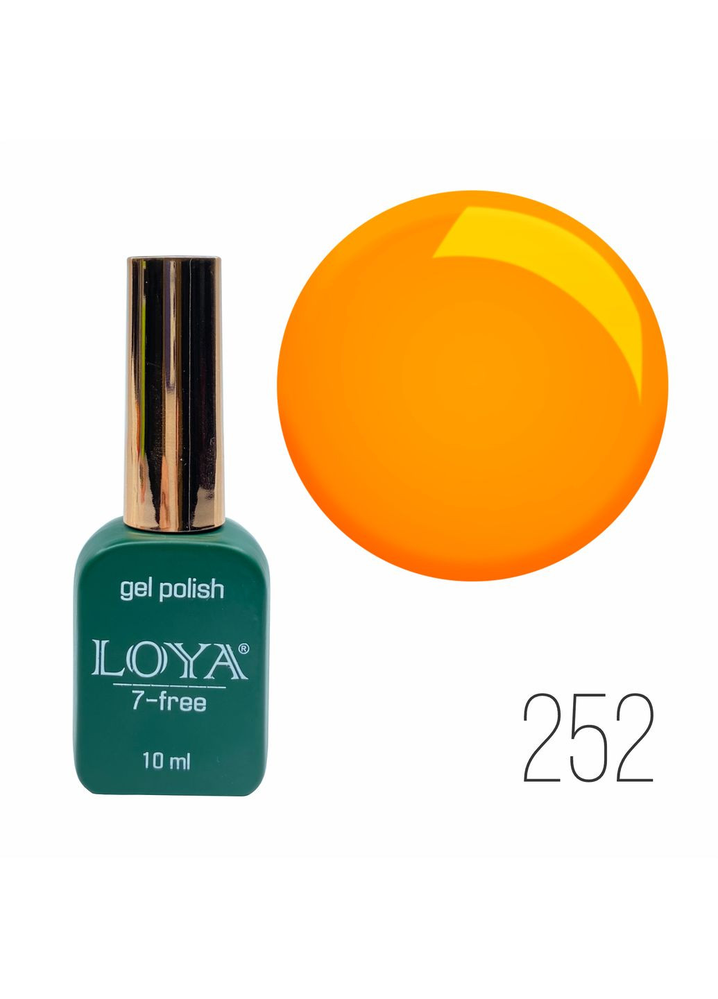 Гель-лак 252 Сонячний Помаранч 10 мл, 332252 Loya (360889856)