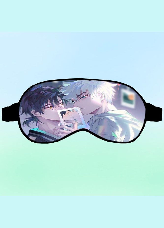 Маска для сну Аніме Агенти часу #0006 чорна No Brand (315044930)