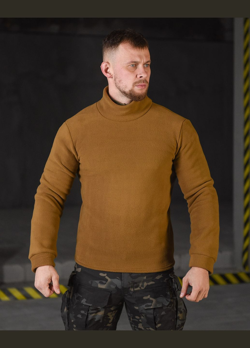 Армейский мужской флисовый гольф койот No Brand (314701114)