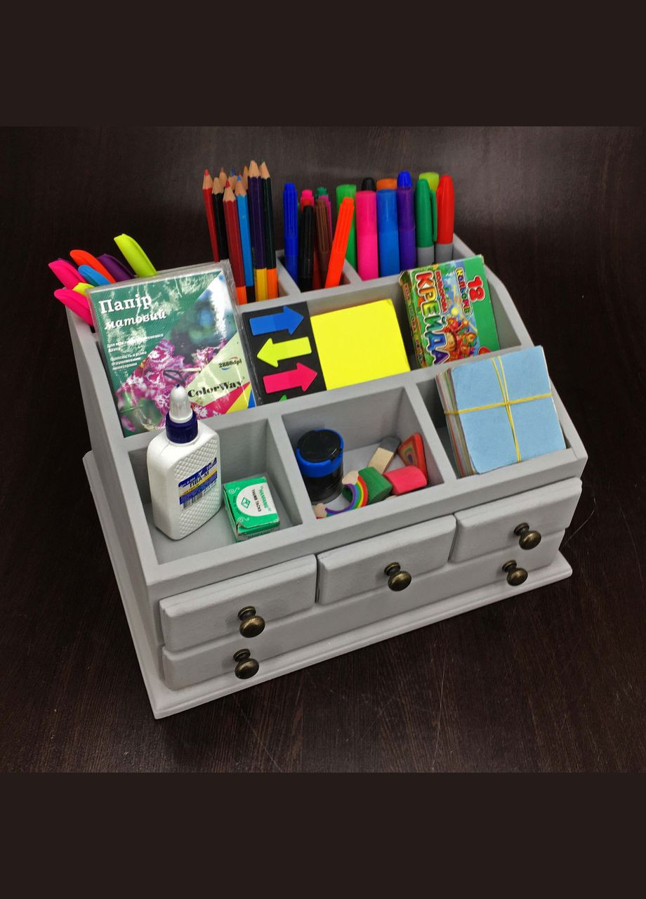 Органайзер настільний з дерева Гувернер маренго (КНЦ-001919) No Brand (328227686)