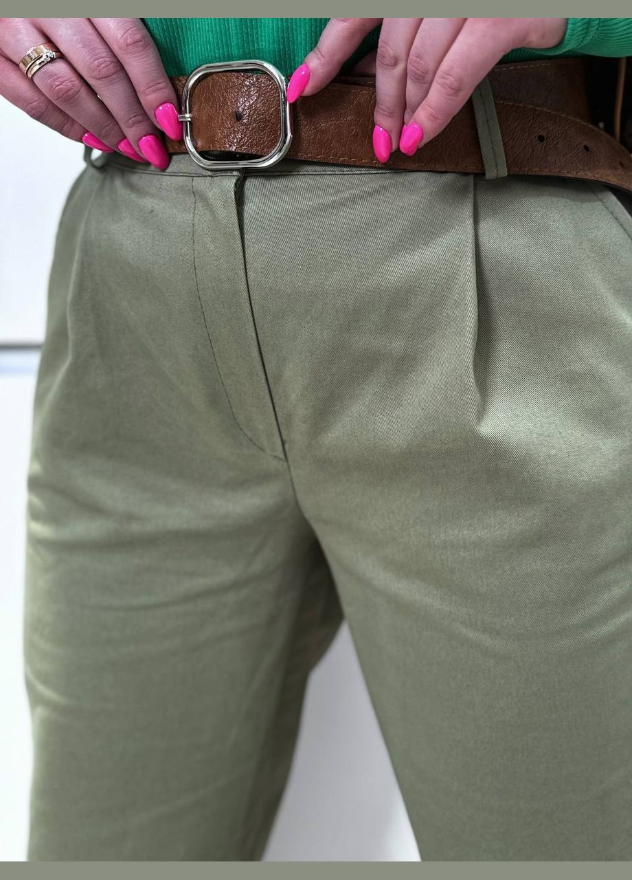 Жіночі джинси baggy колір хакі р.48/50 452966 New Trend - (289477635)