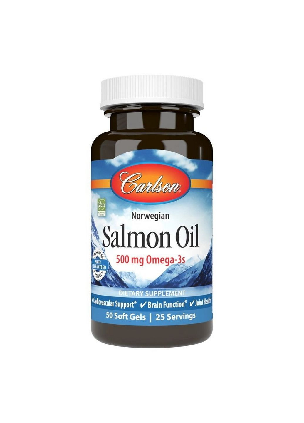 Жирные кислоты Salmon Oil, 50 капсул Carlson Labs (293340406)